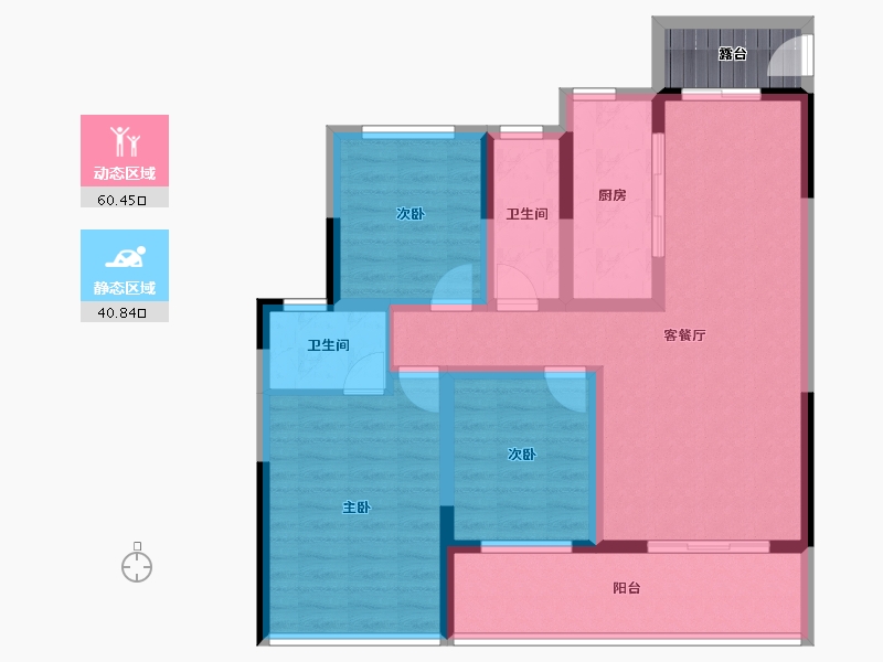 安徽省-安庆市-国建悦美城-92.73-户型库-动静分区