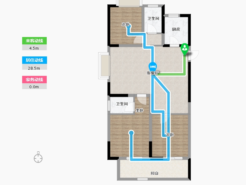 江苏省-淮安市-国联·和悦府-107.32-户型库-动静线