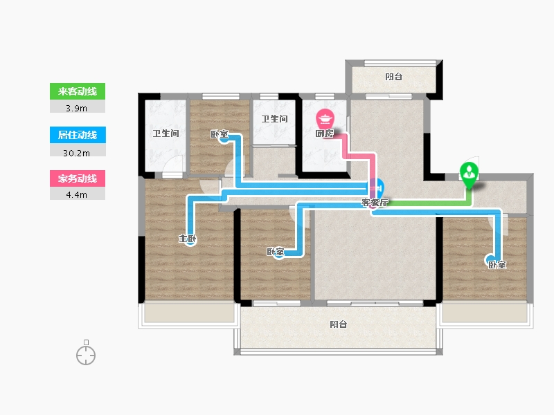 河南省-平顶山市-郏县碧桂园-112.06-户型库-动静线