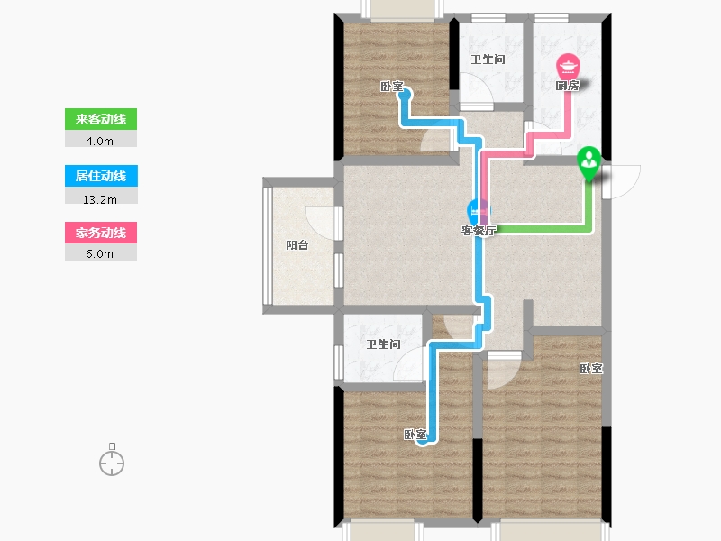 湖北省-鄂州市-紫菱东岸-92.01-户型库-动静线