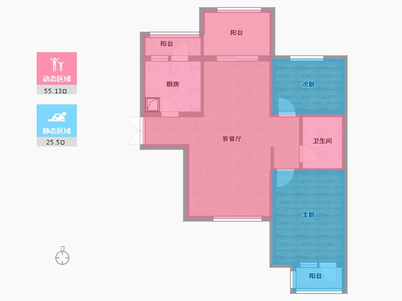 河北省-廊坊市-早安北京-71.20-户型库-动静分区