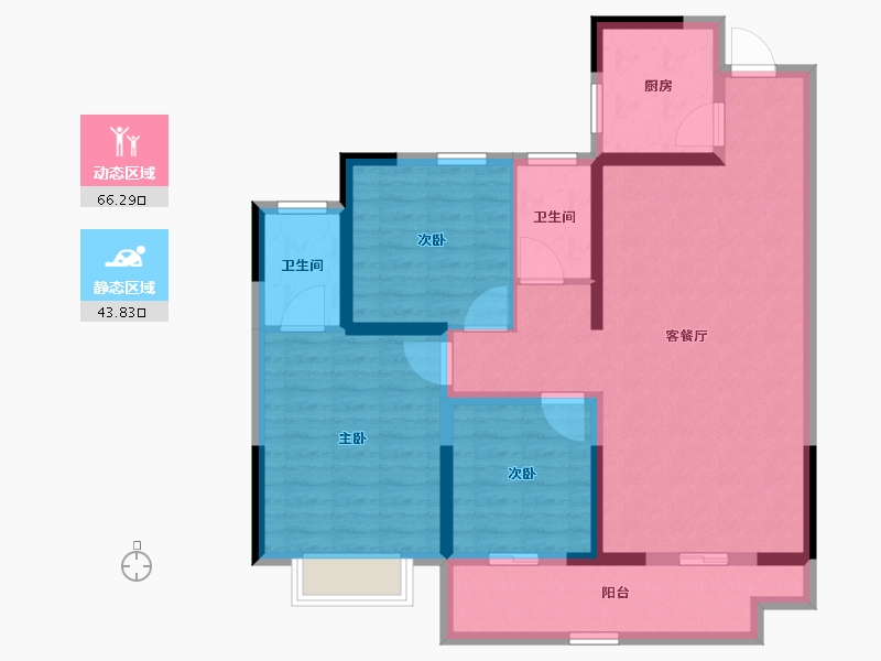 江苏省-淮安市-国联·和悦府-98.21-户型库-动静分区