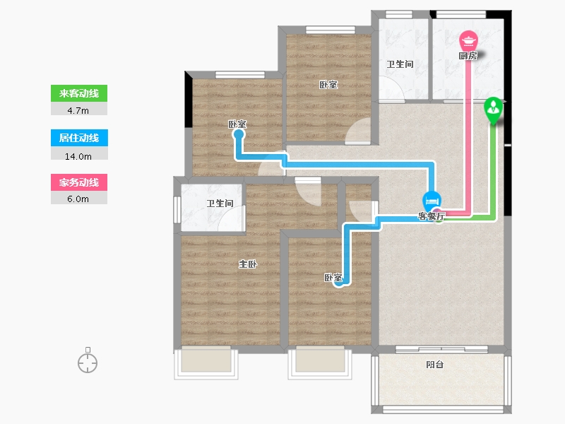 山东省-菏泽市-国璟府-103.00-户型库-动静线