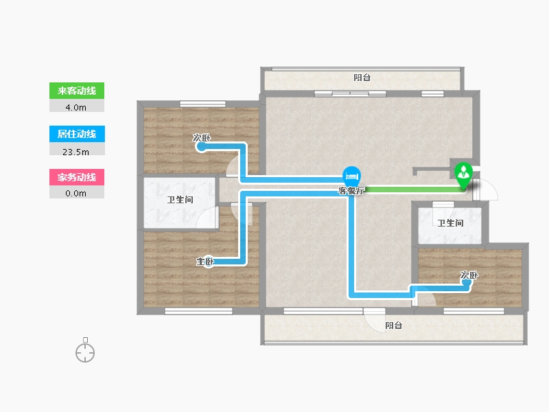 黑龙江省-齐齐哈尔市-北京壹号院-108.00-户型库-动静线