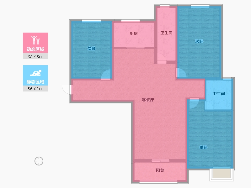 河南省-安阳市-紫御华府-111.80-户型库-动静分区