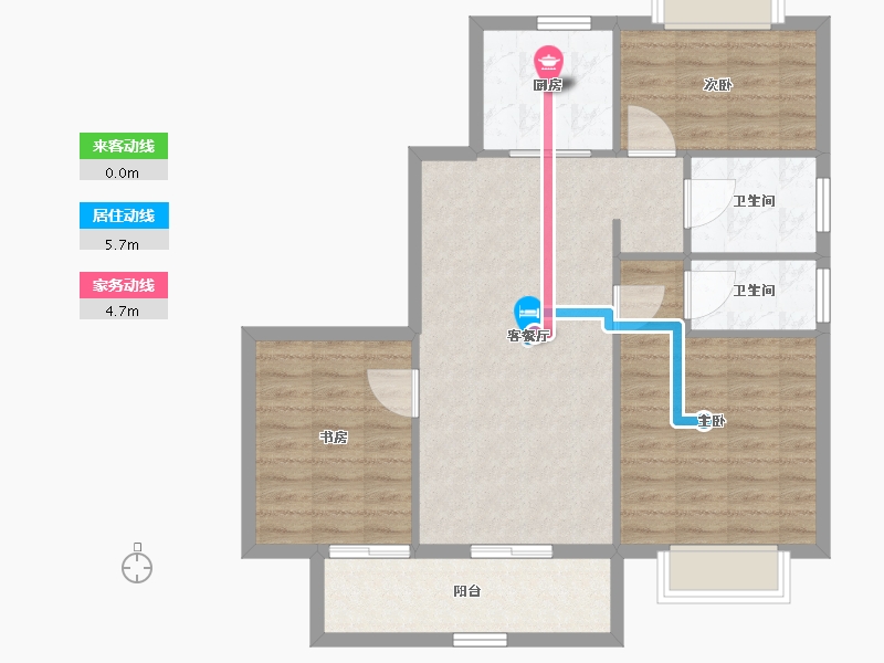 江苏省-淮安市-御景学府-83.68-户型库-动静线