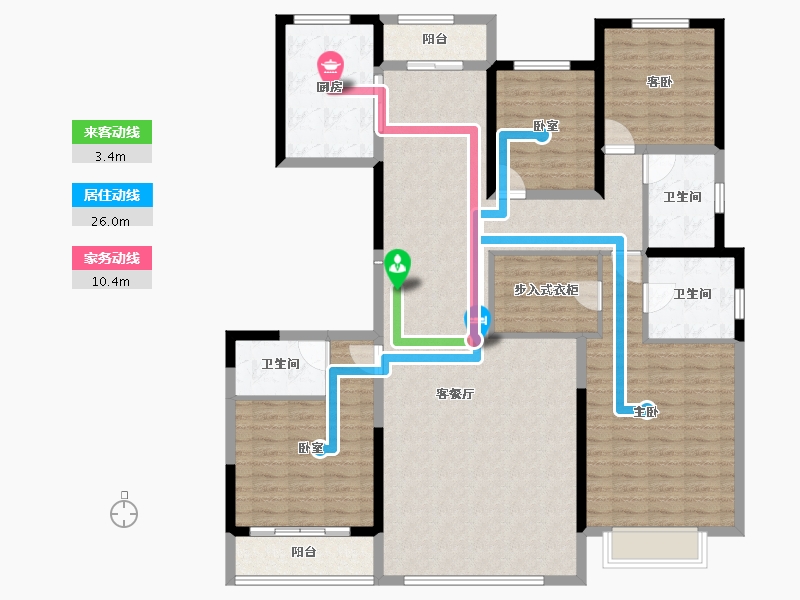 河北省-衡水市-铂悦府-149.93-户型库-动静线