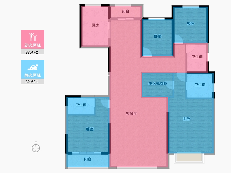 河北省-衡水市-铂悦府-149.93-户型库-动静分区