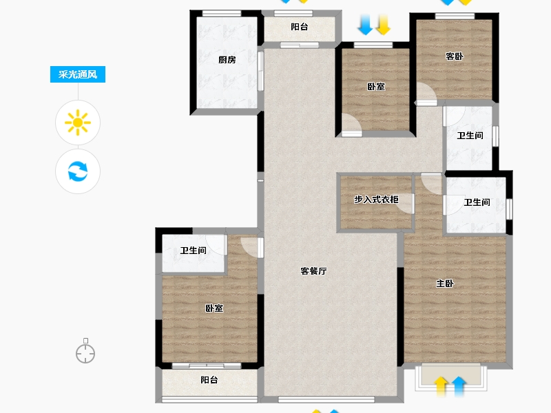 河北省-衡水市-铂悦府-149.93-户型库-采光通风