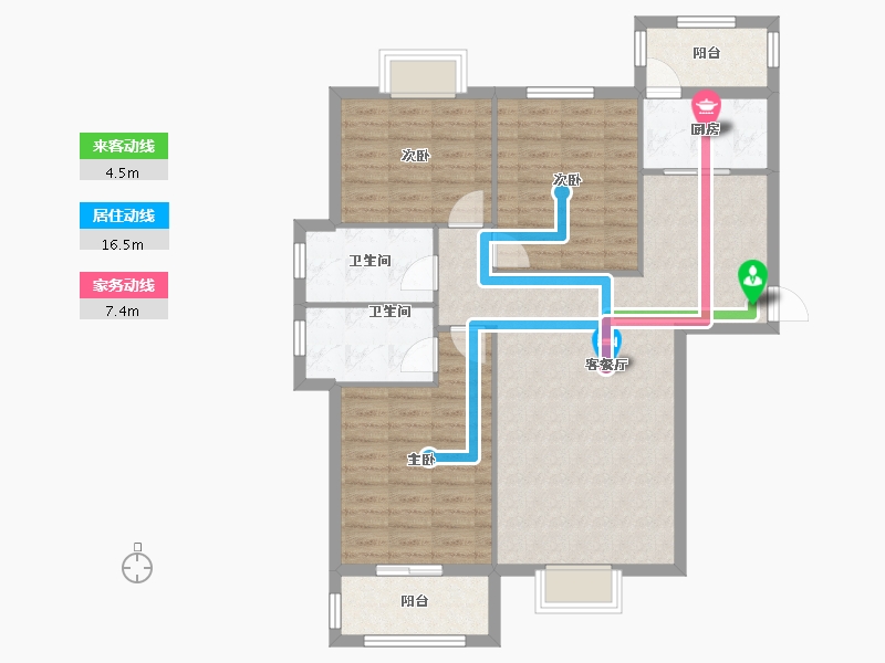 湖北省-黄冈市-中意富丽水岸-99.04-户型库-动静线