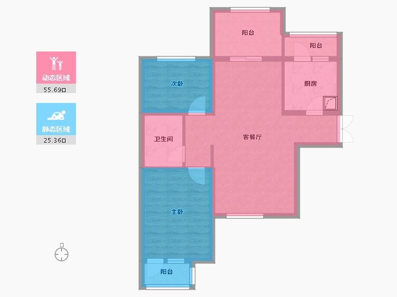 河北省-廊坊市-早安北京-71.52-户型库-动静分区