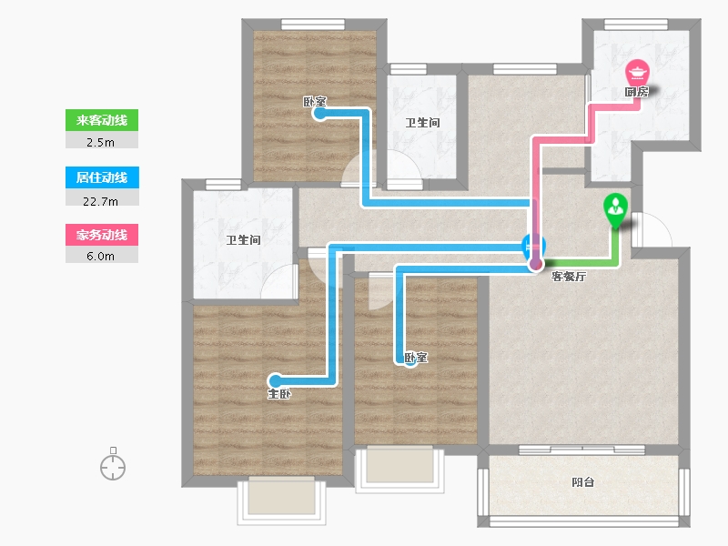 陕西省-渭南市-香山府-93.06-户型库-动静线