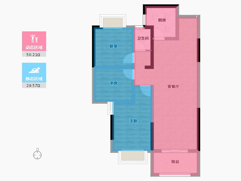 河南省-平顶山市-建昌城市花园-70.17-户型库-动静分区