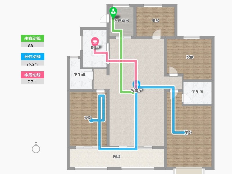 山东省-德州市-瑞明国际-169.34-户型库-动静线