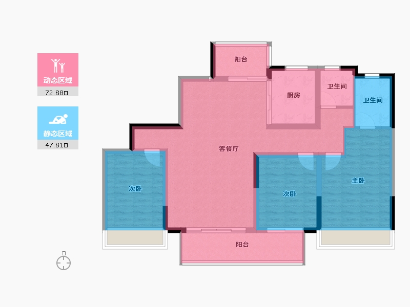 河南省-平顶山市-鲁大地领创府-108.85-户型库-动静分区