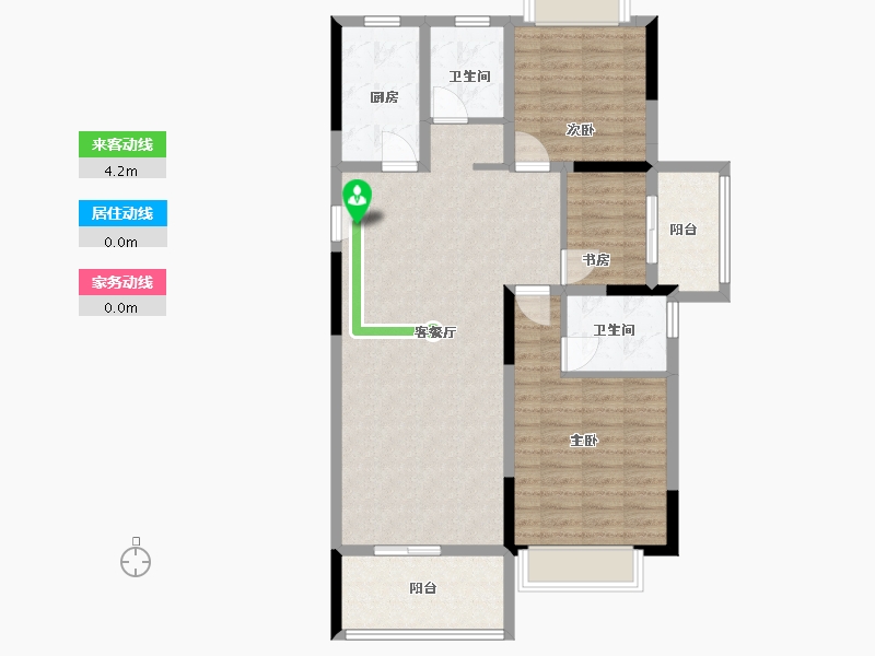 河南省-信阳市-信合·金色阳光-93.67-户型库-动静线