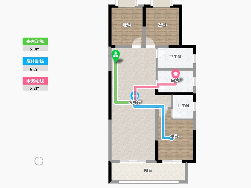 河南省-平顶山市-建昌城市花园-97.87-户型库-动静线