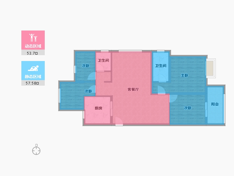 浙江省-宁波市-江望云著-100.00-户型库-动静分区