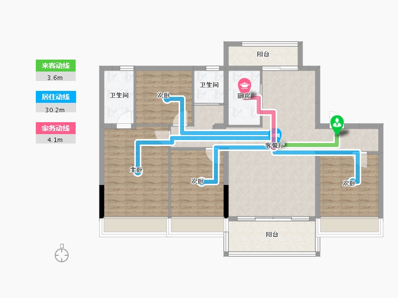 河南省-平顶山市-郏县碧桂园-112.07-户型库-动静线