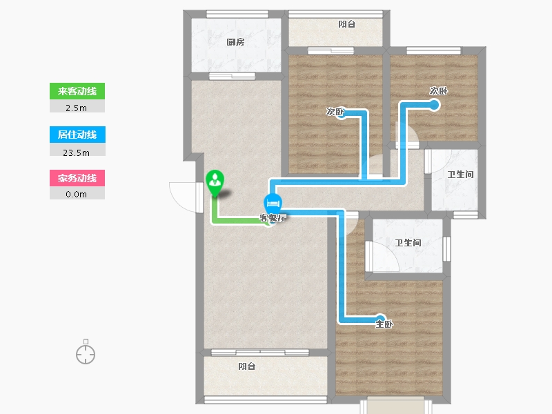 河南省-新乡市-天福九熙府-94.01-户型库-动静线