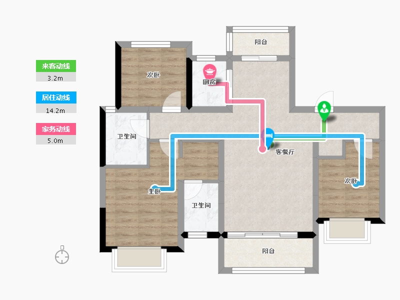 湖南省-怀化市-惠山府-79.17-户型库-动静线