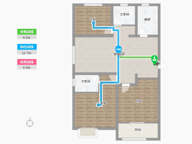 河南省-安阳市-旺龙荣盛华府-99.50-户型库-动静线