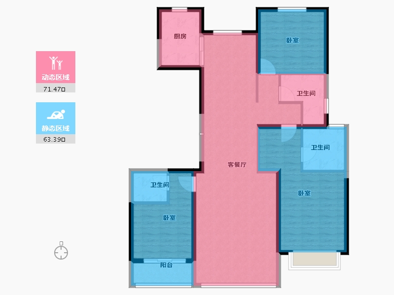 河北省-衡水市-铂悦府-122.00-户型库-动静分区