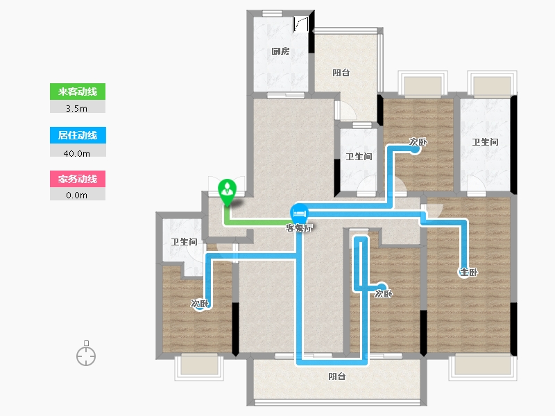 四川省-成都市-新川8号-138.40-户型库-动静线