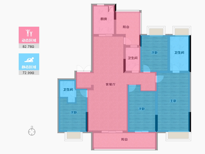 四川省-成都市-新川8号-138.40-户型库-动静分区