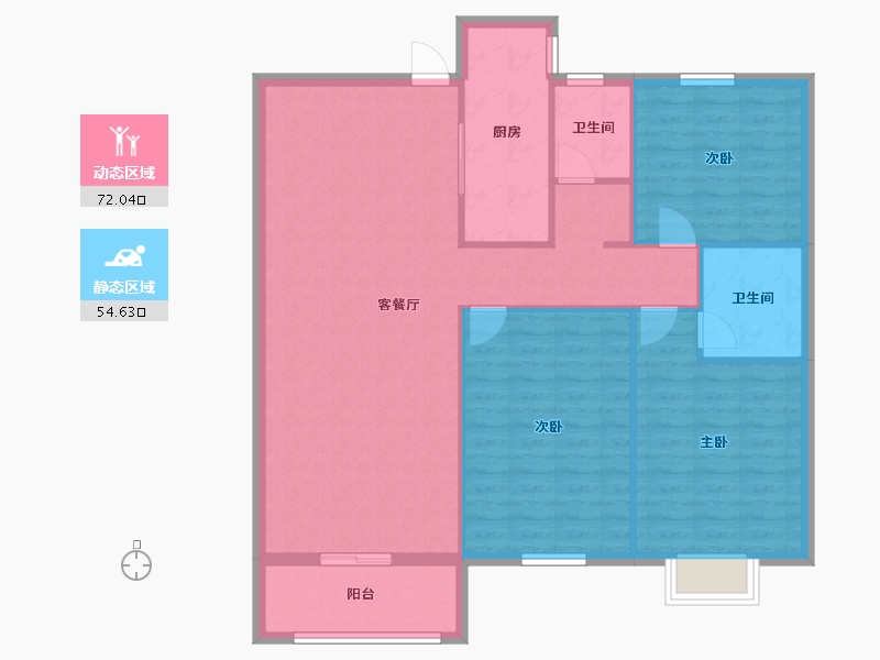 河南省-安阳市-银杏广场-116.60-户型库-动静分区