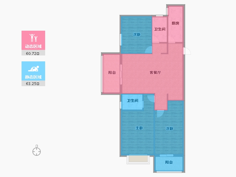 河南省-安阳市-银杏广场-113.29-户型库-动静分区