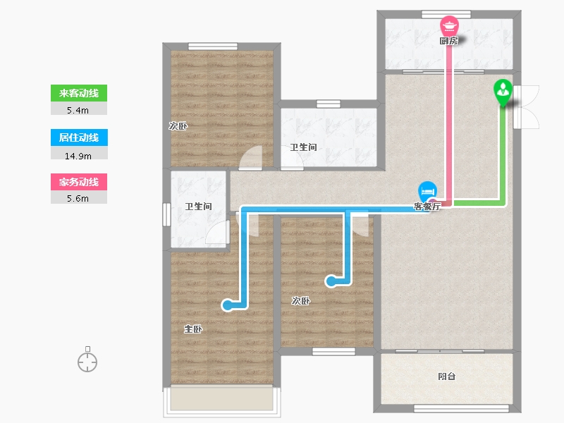 河南省-安阳市-国宾府-111.50-户型库-动静线