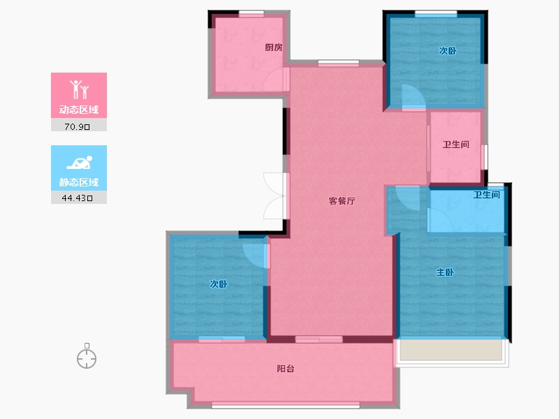 河南省-安阳市-昌建青风墅院-104.00-户型库-动静分区