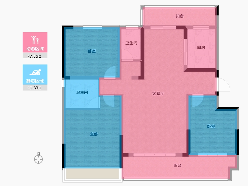 河南省-漯河市-鲁明颐和府-110.27-户型库-动静分区