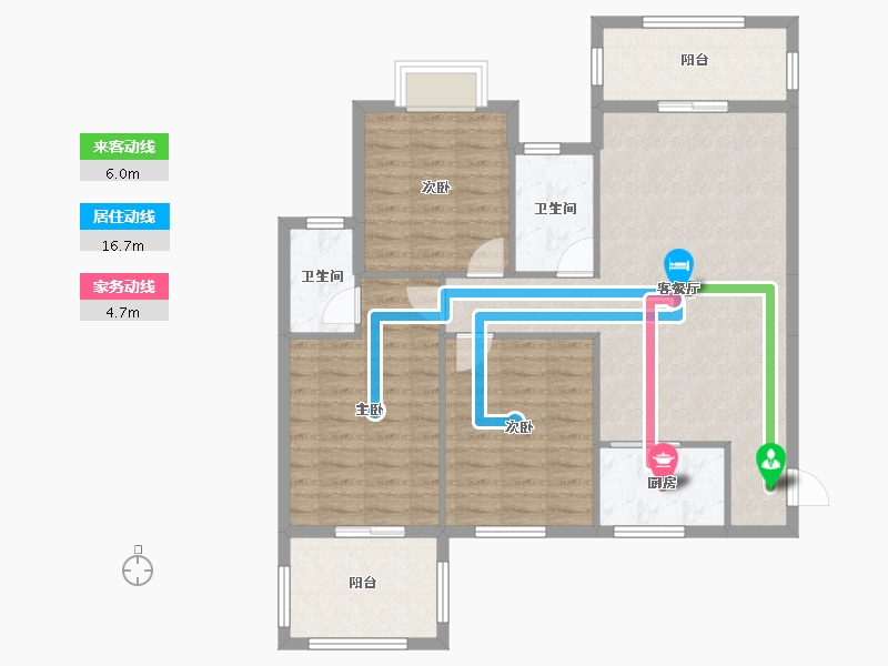 湖北省-黄冈市-中意富丽水岸-99.37-户型库-动静线