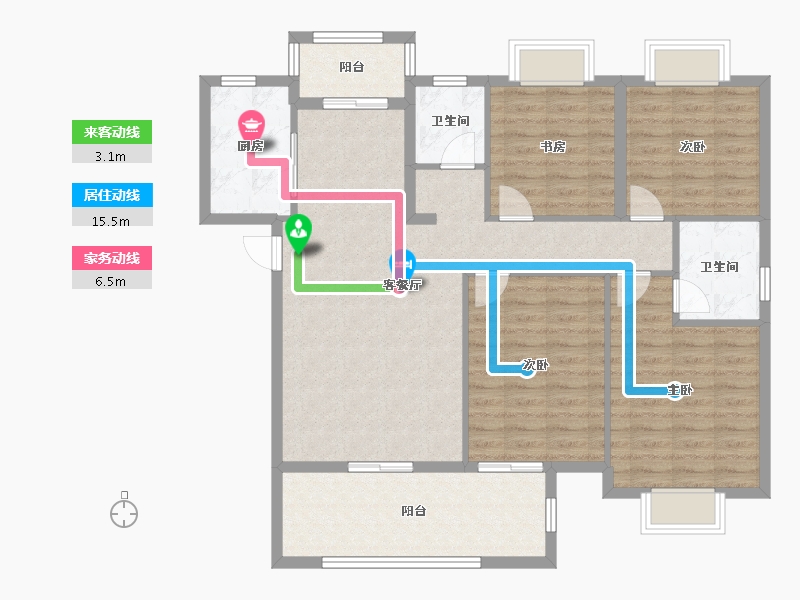 湖北省-黄冈市-天禧未来城-114.03-户型库-动静线