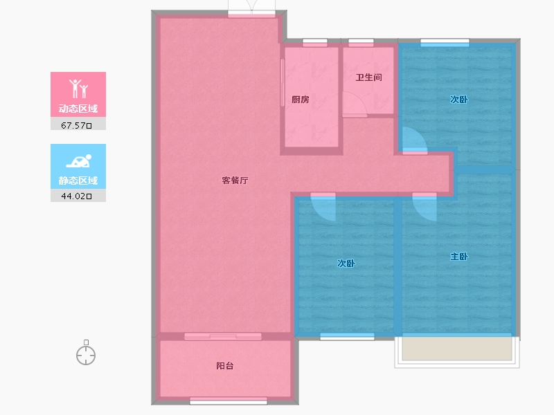 河南省-安阳市-国宾府-100.50-户型库-动静分区