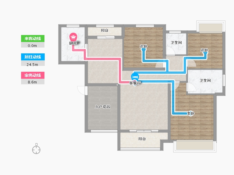 安徽省-池州市-香樟里那水岸-108.12-户型库-动静线