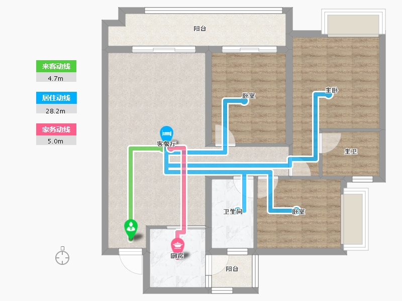 贵州省-黔南布依族苗族自治州-清鸥教育天地-87.94-户型库-动静线