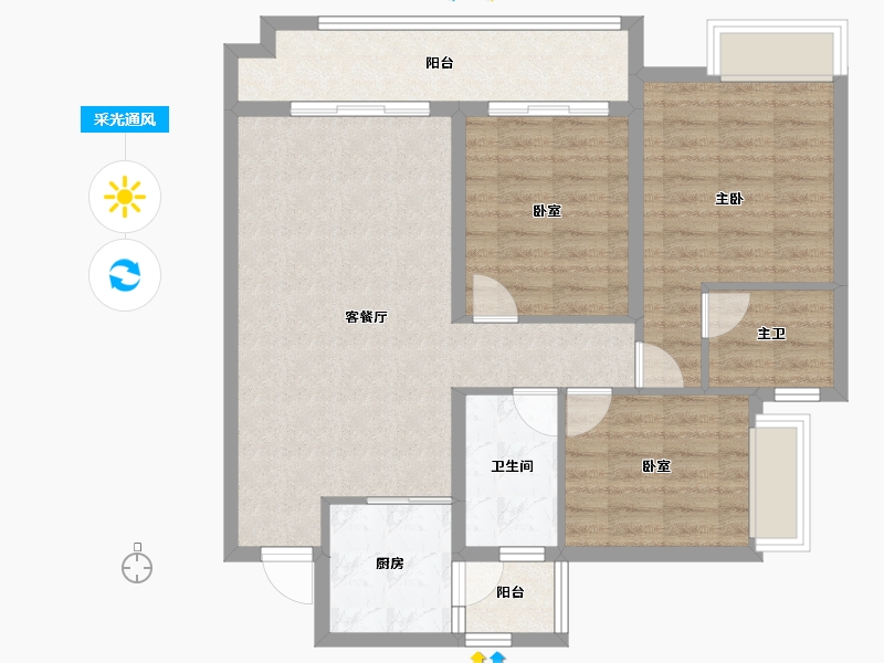 贵州省-黔南布依族苗族自治州-清鸥教育天地-87.94-户型库-采光通风