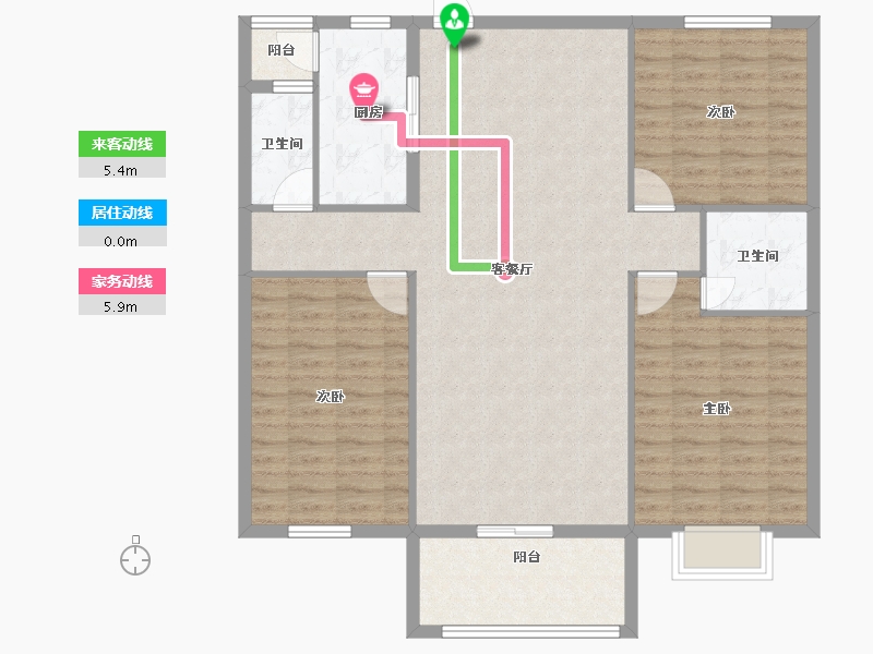 河南省-安阳市-银杏广场-113.40-户型库-动静线