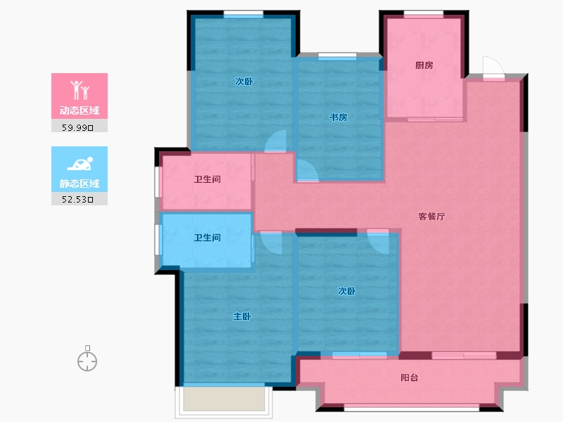 安徽省-池州市-伊美·城市首府-102.00-户型库-动静分区