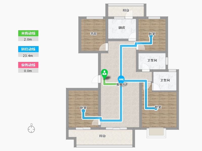 四川省-巴中市-明发文旅城-107.01-户型库-动静线