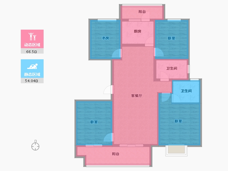 四川省-巴中市-明发文旅城-107.01-户型库-动静分区