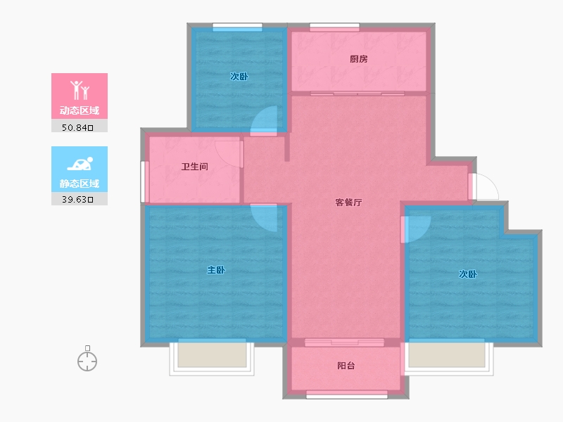 河北省-衡水市-恒茂城江南御府-81.21-户型库-动静分区