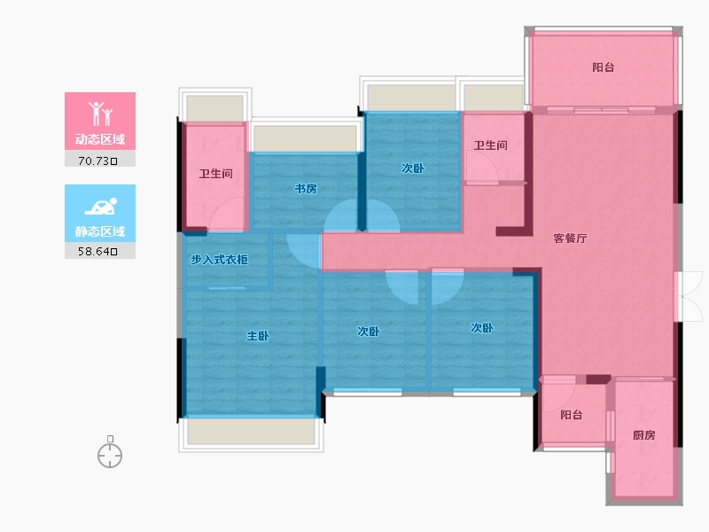 广西壮族自治区-百色市-金宸璞悦-116.00-户型库-动静分区