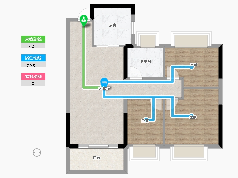 湖北省-黄冈市-武汉恒大国际旅游城-74.19-户型库-动静线