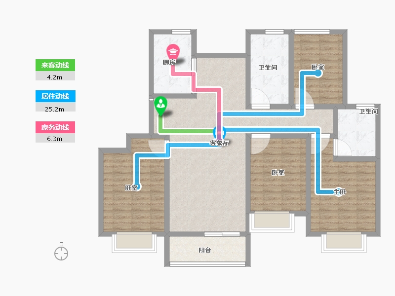 河南省-鹤壁市-锦绣新苑-112.00-户型库-动静线