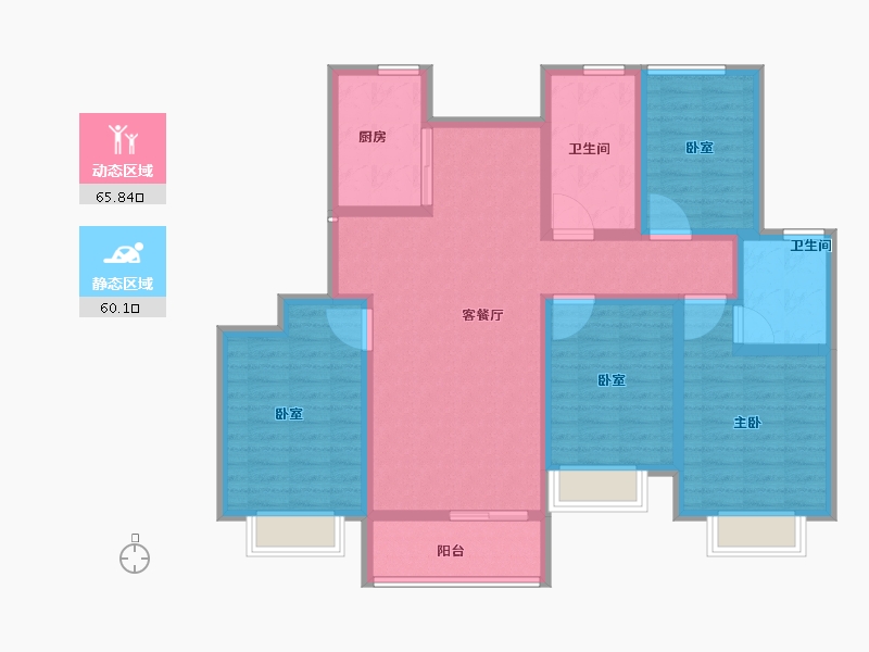 河南省-鹤壁市-锦绣新苑-112.00-户型库-动静分区