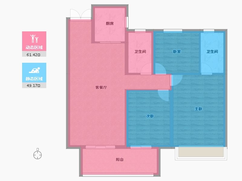 河南省-安阳市-汤阴建业世和府-100.00-户型库-动静分区